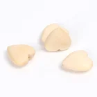 Beads Wood New Product Natural Unfinished Flat Wooden Heart Beads Heart Shaped Wooden Beads For Jewelry Making
