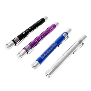 LED Observation Nurse Pen Light Pen Clip Flashlight Pupil Light with Scale Gift Flashlight Compact Flashlight