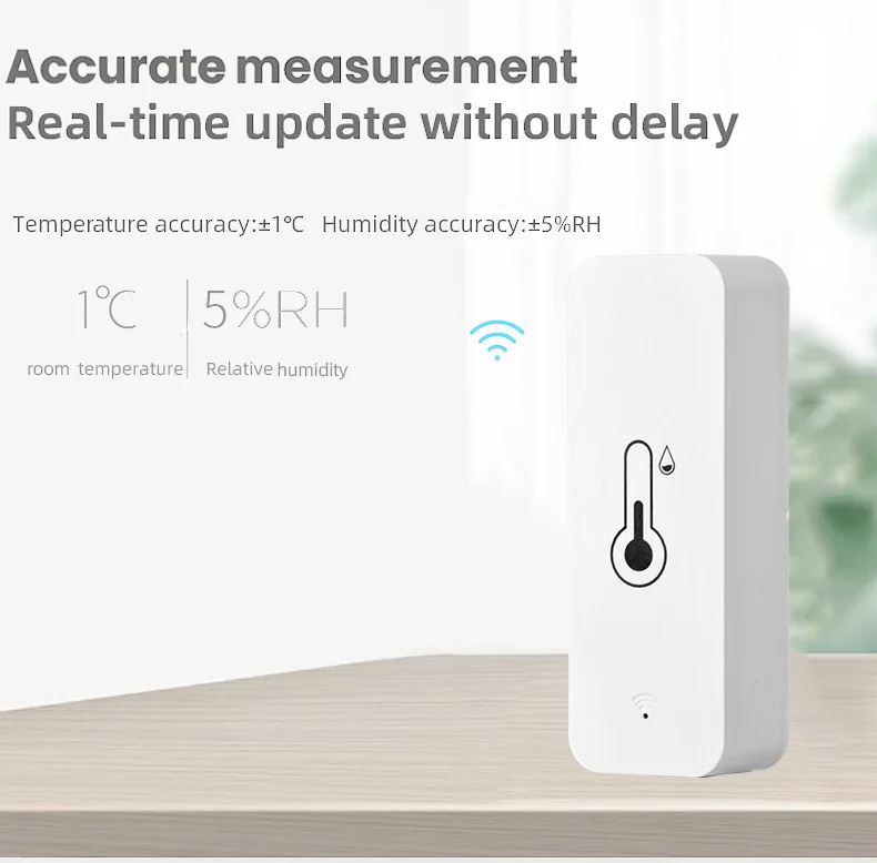 Tuya Smart Wifi Temperature Humidity Monitor Sensor With App Alert And Voice Control Is Ideal
