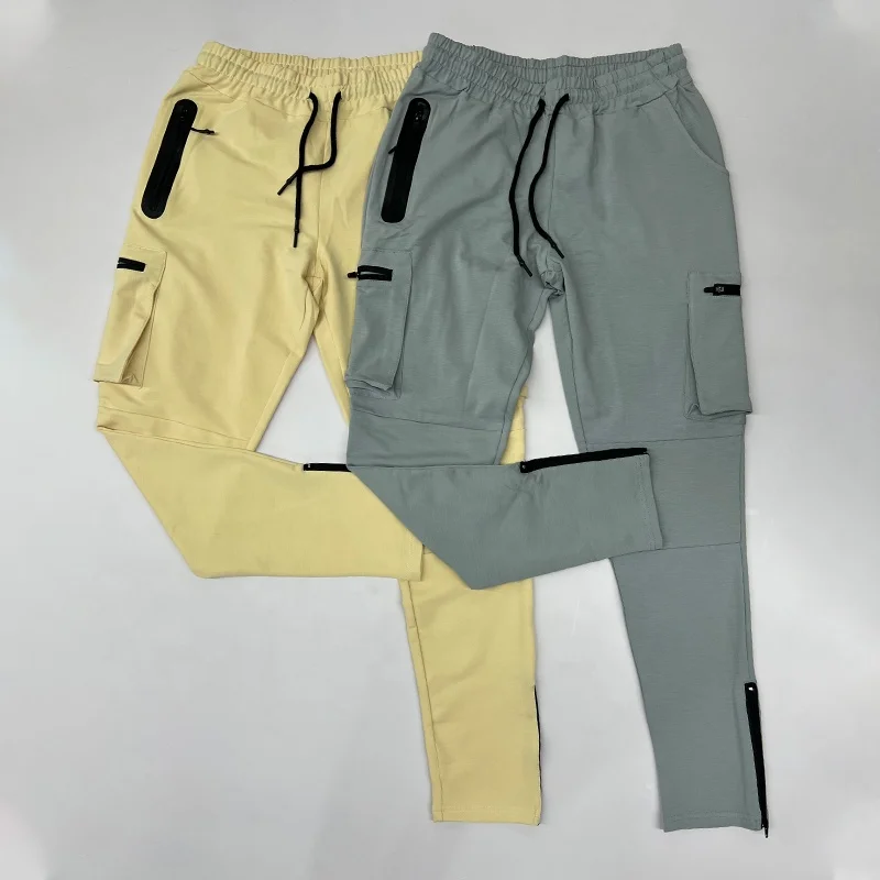 Custom Nylon Mens Joggers Cargo Pants 