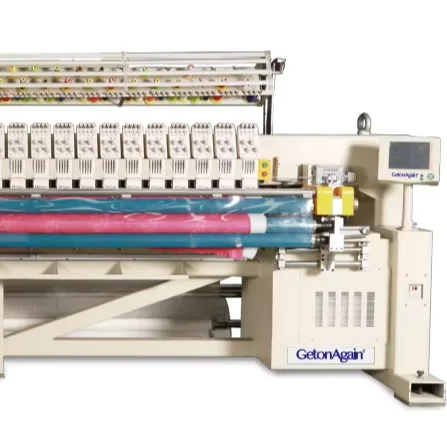 GetonAgain  Computerized Multi-color Single Roll Quilting and Embroidery Machine for quilt bed cover curtain mattress