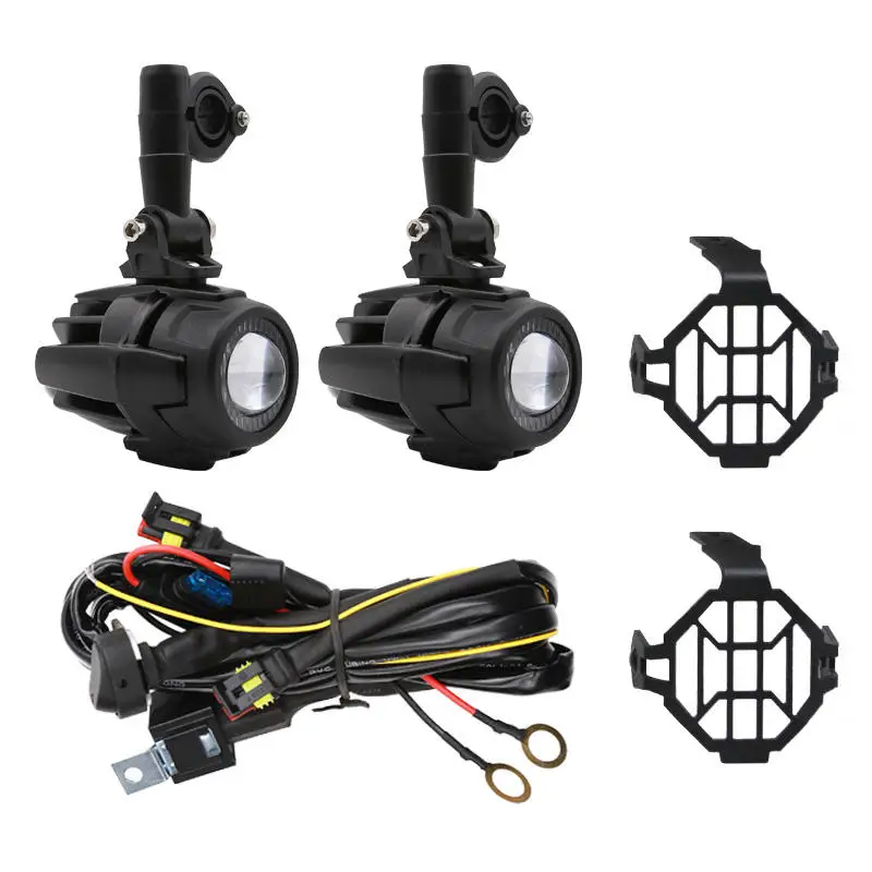 product ya bm2 led lens driving light round motorcycle headlight spot lamp for bmw motorcycle r1200gs adv f800 spotlight-15