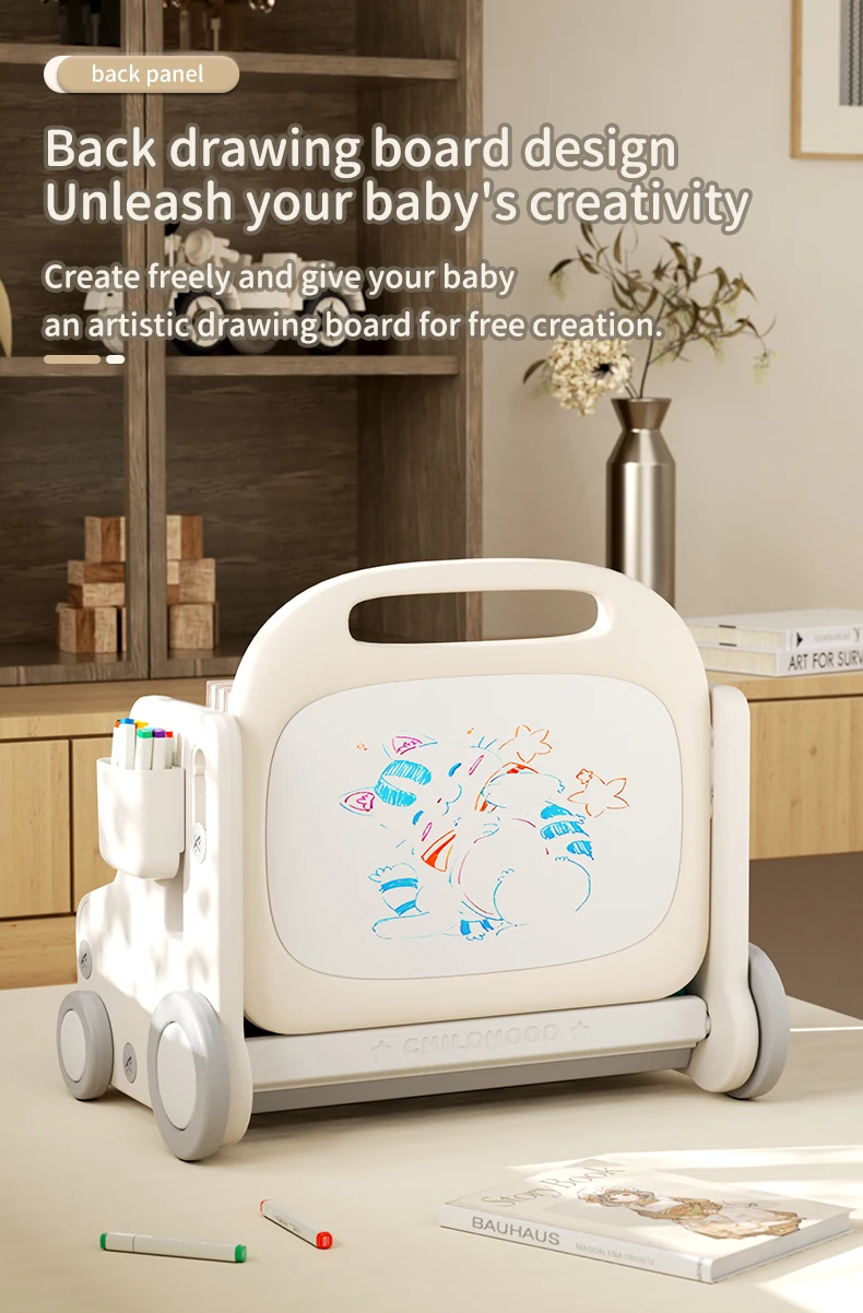 Feelkids Car Shape Plastic Cabinet Toy Shelf Book Clothes Cabinet Toys Organizer Storage Racks with Wheels for Kids Room details