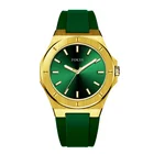 Silicone Watch Wrist OEM Stainless Steel Crystal Glass Silicone Strap Luxury Watch Men Wrist