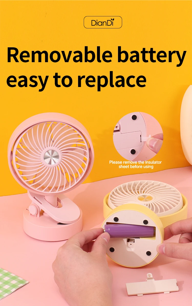 Usb Charging Clip Fan, DD8019T, Portable - detail 20