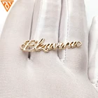 Clothing Garment Accessories Custom Metal Clothing Tag Garment Label Plate Tags Swimwear