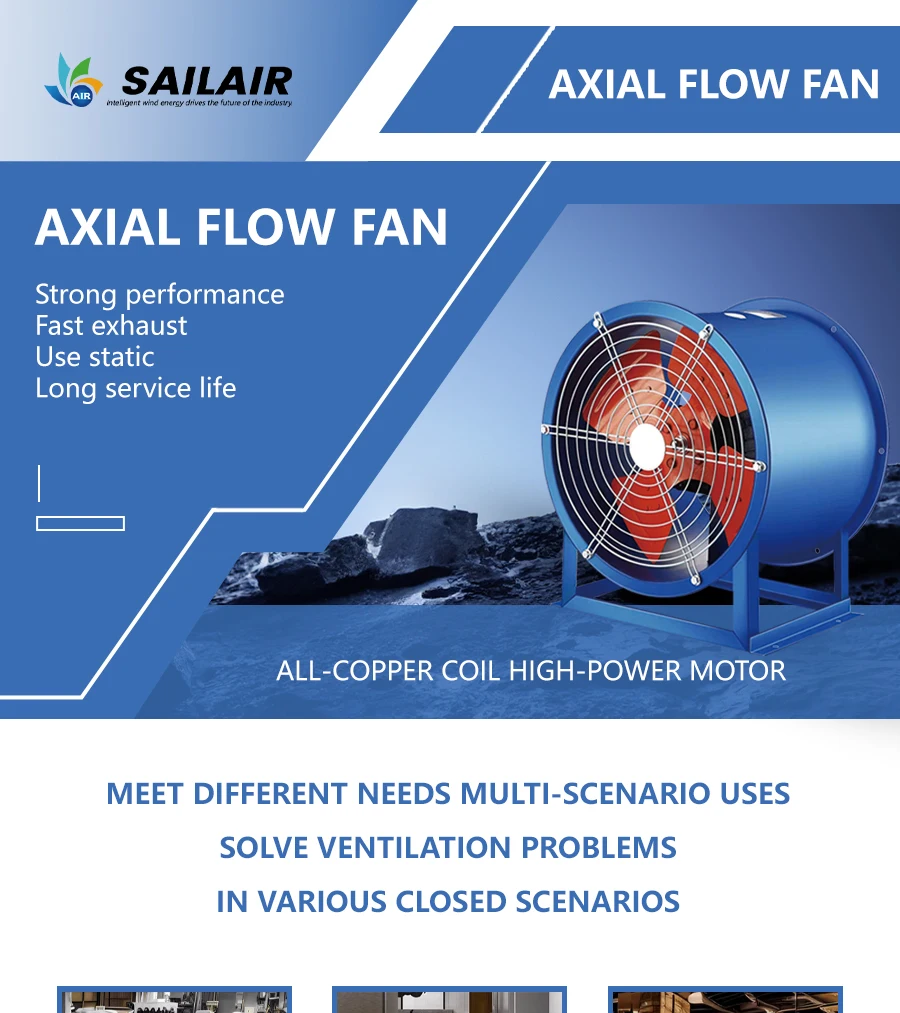 Industrial Duct Ventilator, 300-1000MM, Axial - detail 2