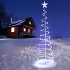 Festival Light Indoor Outdoor Waterproof Christmas Holiday Festival Decoration Led Spiral Star Tree Light
