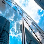 Reflective Glass Building Bronze Green Reflective Dark Lake Blue Glass