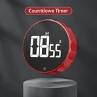 Digital Timer Magnetic LED Digital Countdown Timer 99minutes Multifunctional Timer With Adjustable Rings