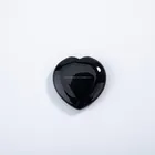 Agate Wholesale Heart Shape Loose Artificial Onyx Black Agate