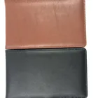 Golf Customized Leather Slim Portable Golf Scorecard Yardage Holder Cover Black And Brown