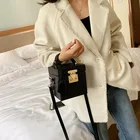 Handbags Bag Bags Women Contrast Color Handbags Mini Lock Box Bag Messenger Bags Luxury Women Designer Mobile Tote Purse