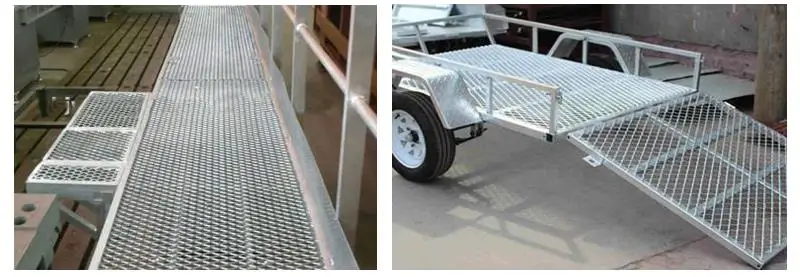 Steel Expanded Metal Sheet Flattened (3/4 #9) .120" x 24" x 48" used in platform walkway safety roof walk