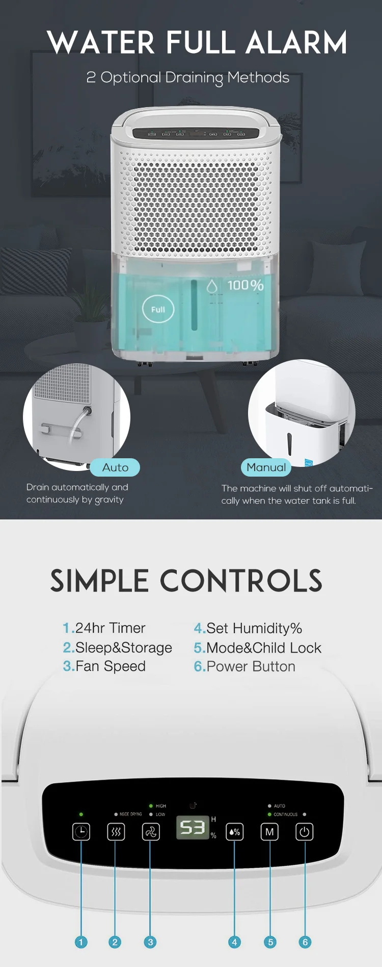 Smart Home Cooler, 20L, R134a, R290 - detail 12