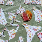Swimsuit Bikinis Thong Swim Suit New Design Female Swimsuit Thong Push Up Bikinis Set High Waist Swimming Suits
