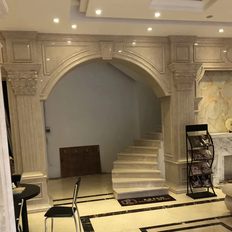 Bilecik king ultraman beige polished standard cream fantasia perlato svevo marble slab chiseled omani China suppliers floor tile