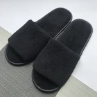 Slippers Personality Disposable Hotel Non-slip Sole Special Black Coral Slippers