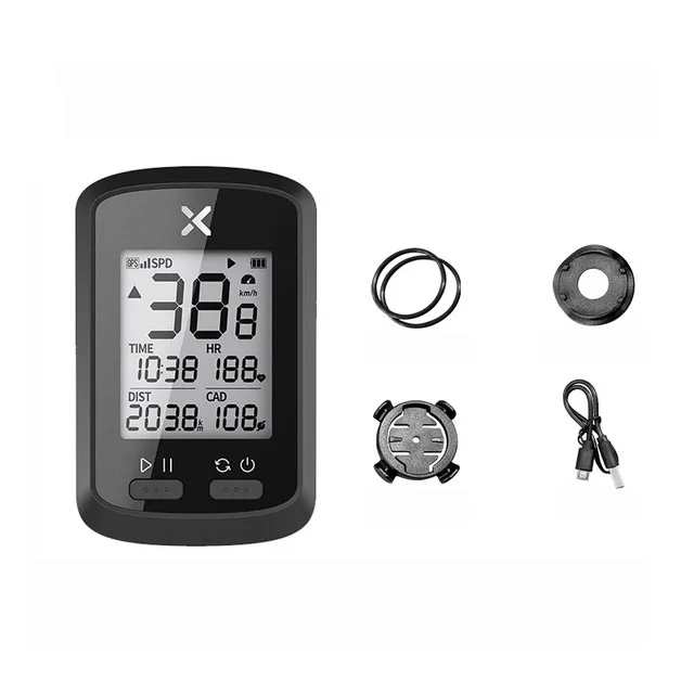 GPS Bike Cycling Computer Support Cadence Heart Rate Sensor ANT+ XOSS G Plus G