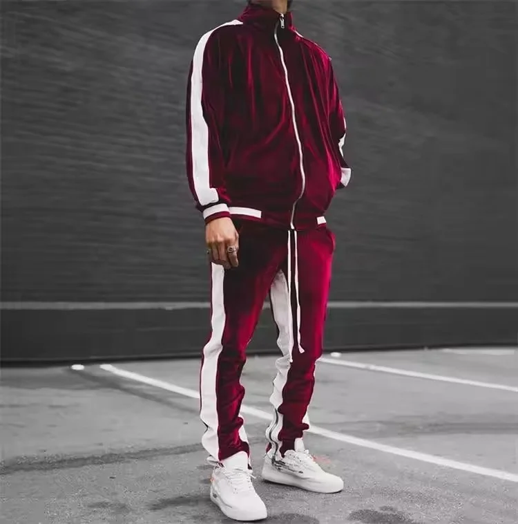 Men's Casual Tracksuits Long Sleeve Jogging Suits Sweatsuit Sets Track Jackets and Pants 2 Piece Outfit