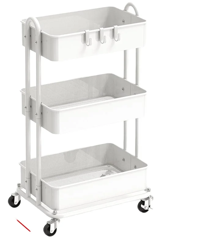 High quality storage shelves  kitchen and office practical tools  wire racks with wheels utility/steel/mesh