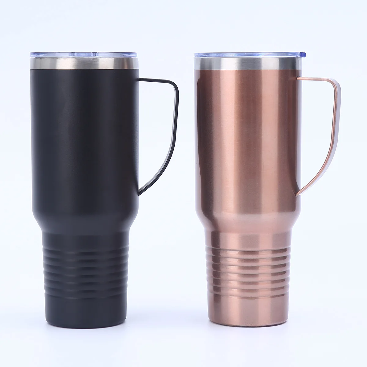 New 40oz Handle Car Cup 304 Stainless Steel Vacuum Insulation Cup Outdoor Portable Coffee Tumbler Cup