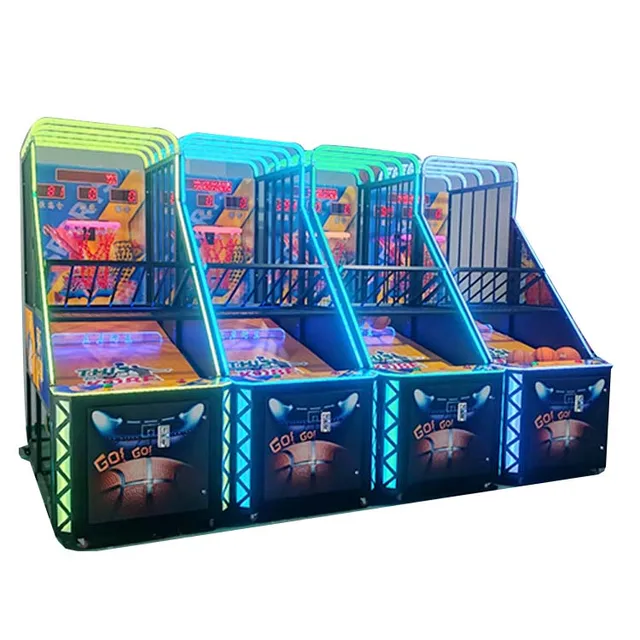 Indoor And Outdoor Coin Operated Street Basketball Arcade Game Machine Shooting