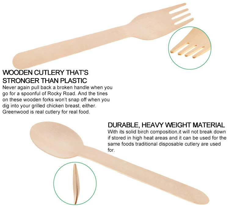 Disposable Wooden Spork 140 Mm Length Ice Cream Spork 100 Ecofriendly
