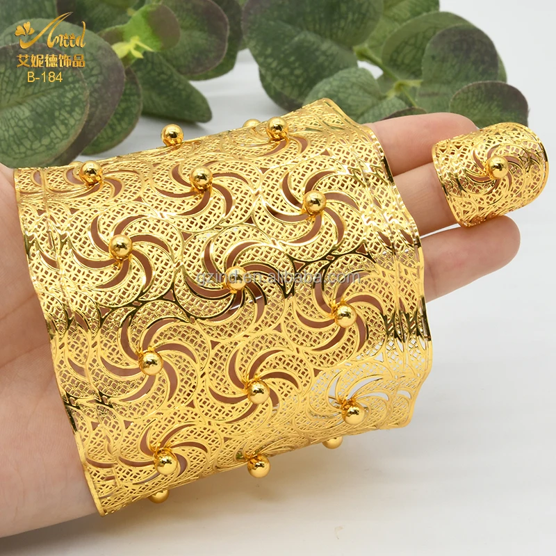 big bangle designs in gold