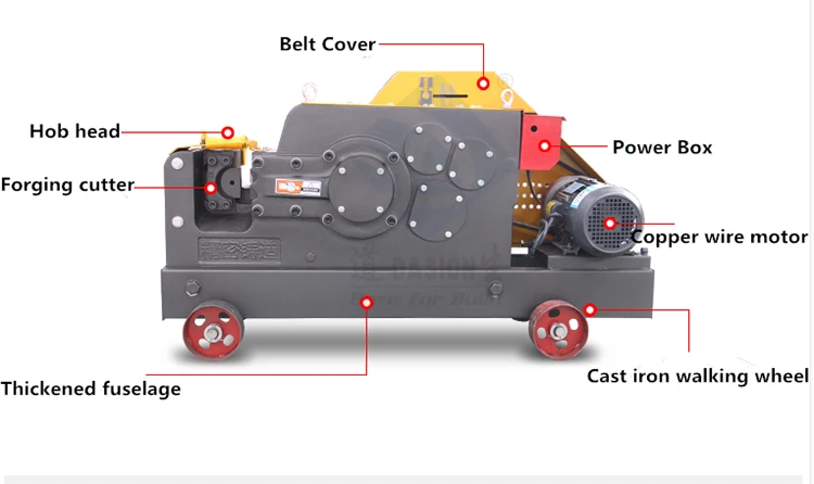 GQ40 automatic wrought reinforcement round bar cutter steel bar cut machine rebar cutting machine