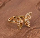 Cubic Zirconia Jewelry Wedding Wholesale Women Cubic Zirconia Jewelry Fashion Butterfly Wedding Finger Rings