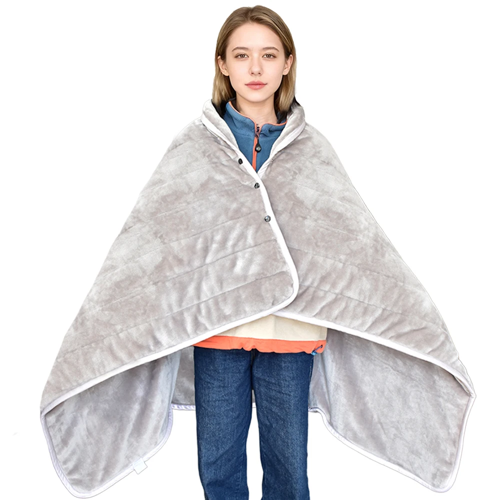 Electric Heated Shawl Blanket, DC 12V, Polyester - detail 10