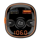 Fm Mp3 Fm Mp3 Transmitter Bluetooth 5.0 Fm Transmitter For Car Music MP3 Player With Type-C Car Charger