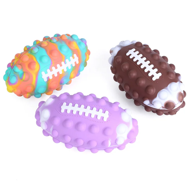 Wholesale Silicone Anxiety Stress Relief Push Bubble Sensory Soccer football Volleyball 3D Stress Ball Fidget Toys