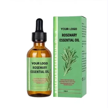 OEM  Organic Pure Natural Rosemary Mint Scalp Hair Strengthening Essential Oils With Biotin Hair Nourishing Growth Hair Oil