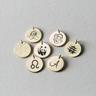 Pendant Charms EManco Hot Sale 13MM Gold Filled Pendant Stainless Steel Charms DIY Jewelry