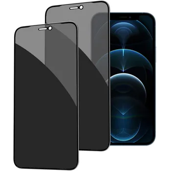 High Quality Privacy Tempered Glass Anti Spy Screen Protector and Camera Screen Protectoror for Iphone 12 13 14 seriec