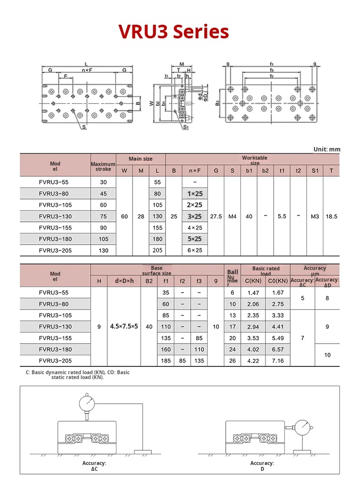 product vru simple linear x axis sliding table slider cross roller guide single axis displacement table workbench with motor and gear-13