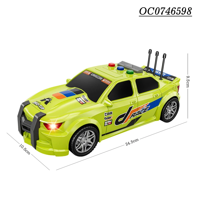 Cool electric racing child mini friction sport car toy with light sound