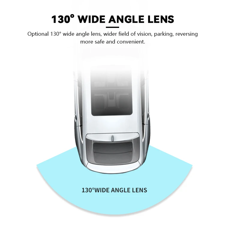 Wemaer Car Reverse Camera US License Plate Ahd Dynamic Trajectory Reference Moving Parking Line Guidline Backup Camera supplier