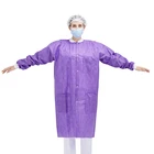 Coat Coats Disposable Non Woven Lab Coat With Buttons And Pockets Lab Coats With Rib Cuffs