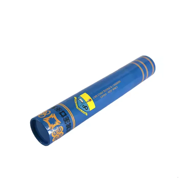 Mondon Best Sell Glossy Graduation Diploma Scroll Certificate Cardboard Tube with Printing logo supplier