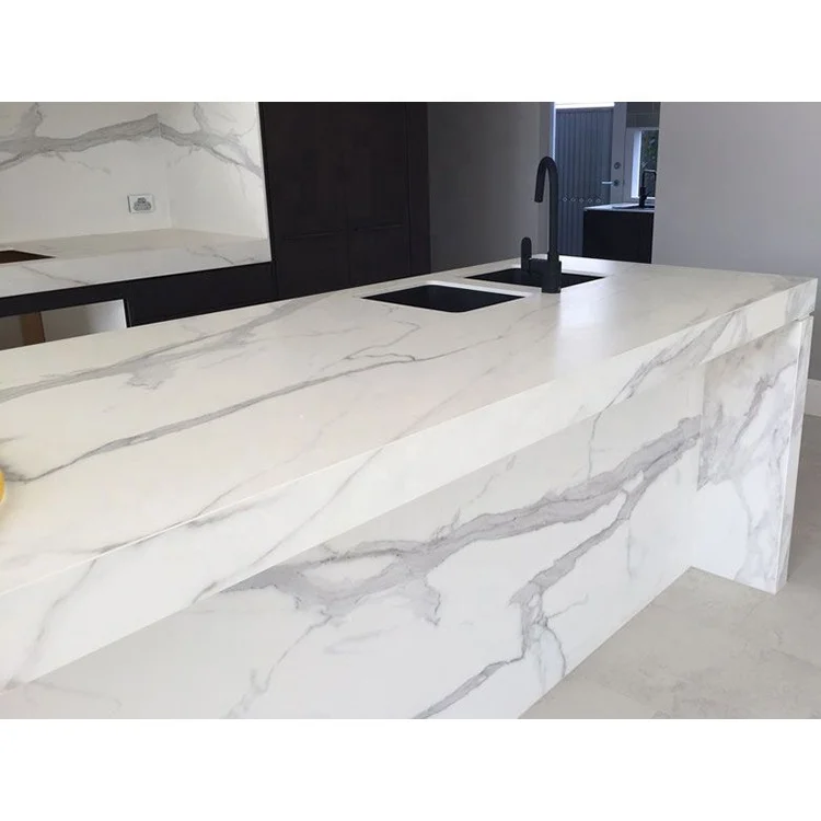 Artificial Granite Synthetic Marble Vanity Tops Quartz Kitchen