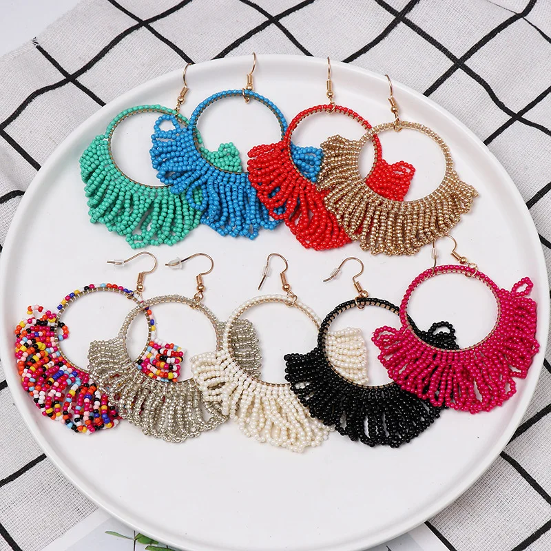 Girlfriend Handmade Beaded Earrings 