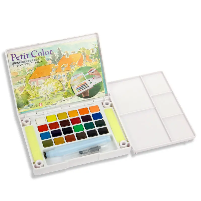 sakura petit color solid watercolor paint set water colours cake