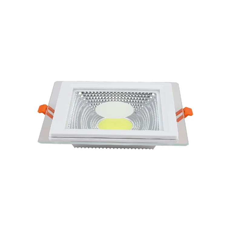 led ultra-thin panel light cob Circular sky light embedded spot light 5w7w12w15w25w30w die-cast aluminum Square downlight