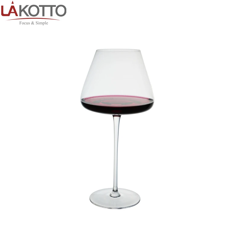 Luxury Long Stem Transparent Luxury Custom Modern Style Lead-Free Crystal Unique Red Wine Glass