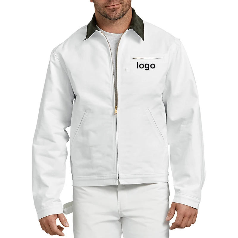 2022 Custom Men's Winter Coats White 