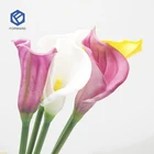 Wedding Artificial Flowers With Vase Simulation Phalaenopsis Suit PU Feel Plastic Flower For Party Wedding Decoration