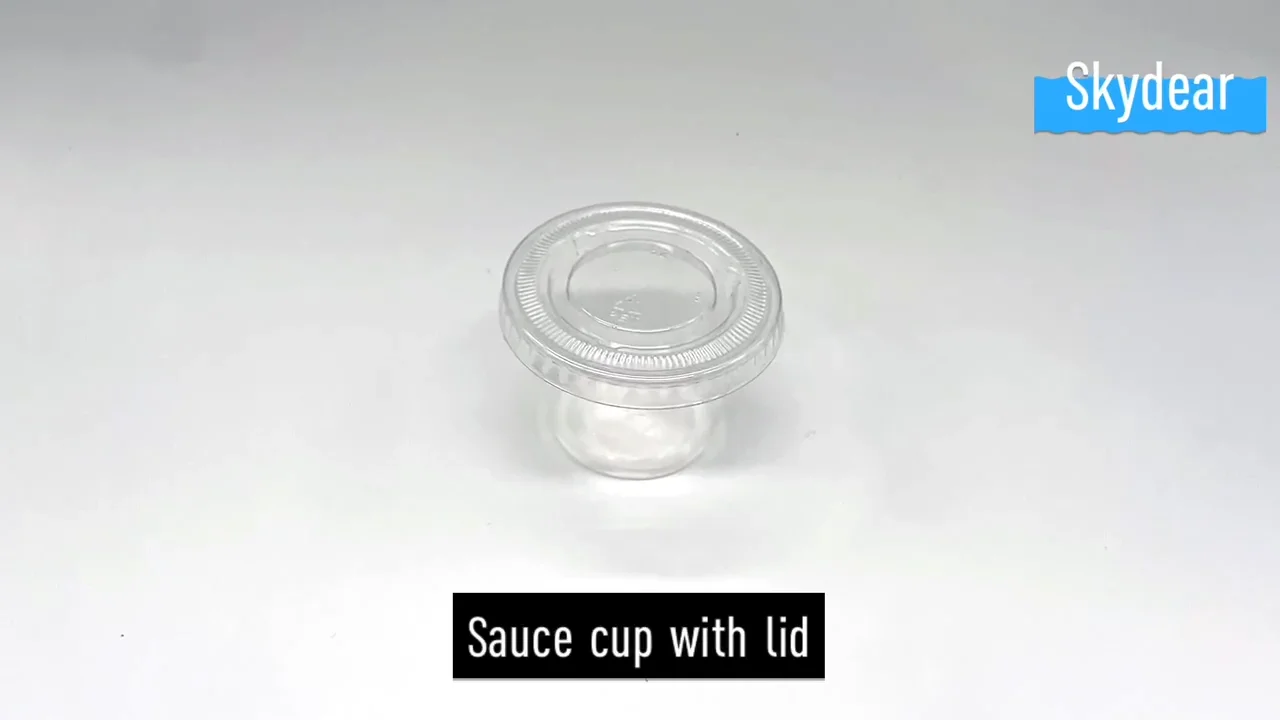 Restaurant Round Dipping Sauce Packaking Container Portion Cups With